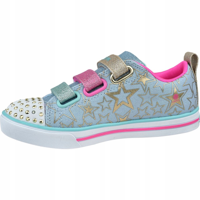 Skechers Sparkle Lite-Stars The Limit Jr 314036L-LBMT Sko blå rosa gyllene 1