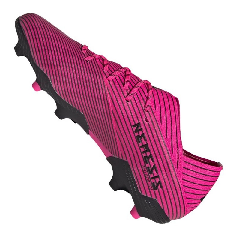 Adidas Nemeziz 19.1 Fg Jr F99956 fotbollsskor , rosa violett 2