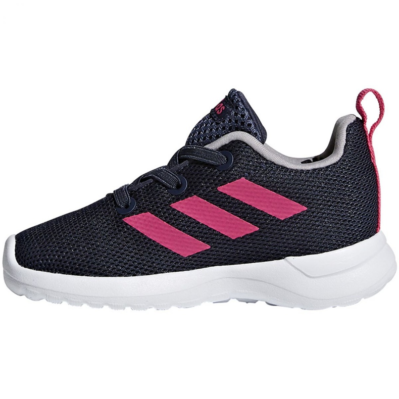 Skor adidas Lite Racer Cln K Jr BB7053 marinblå rosa 2