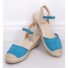 Blå Espadriller på kilar LLI-3M85 L.BLUE 1