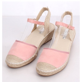 Rosa Espadriller på kilar rosa LLI-3M85 Rosa 1
