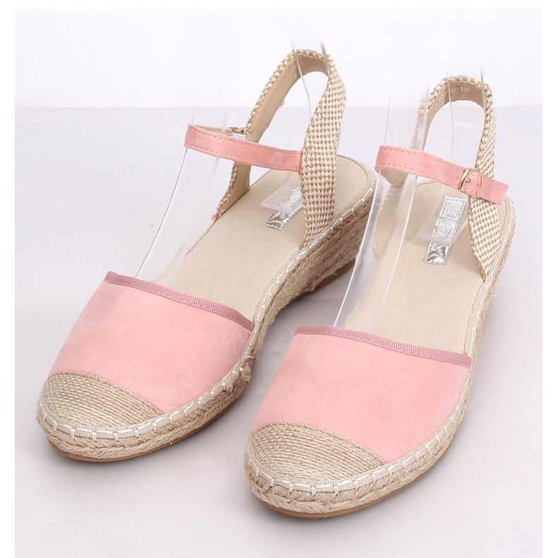 Rosa Espadriller på kilar rosa LLI-3M85 Rosa 1