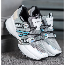 Bona Love Mesh Sneakers vit svart 1