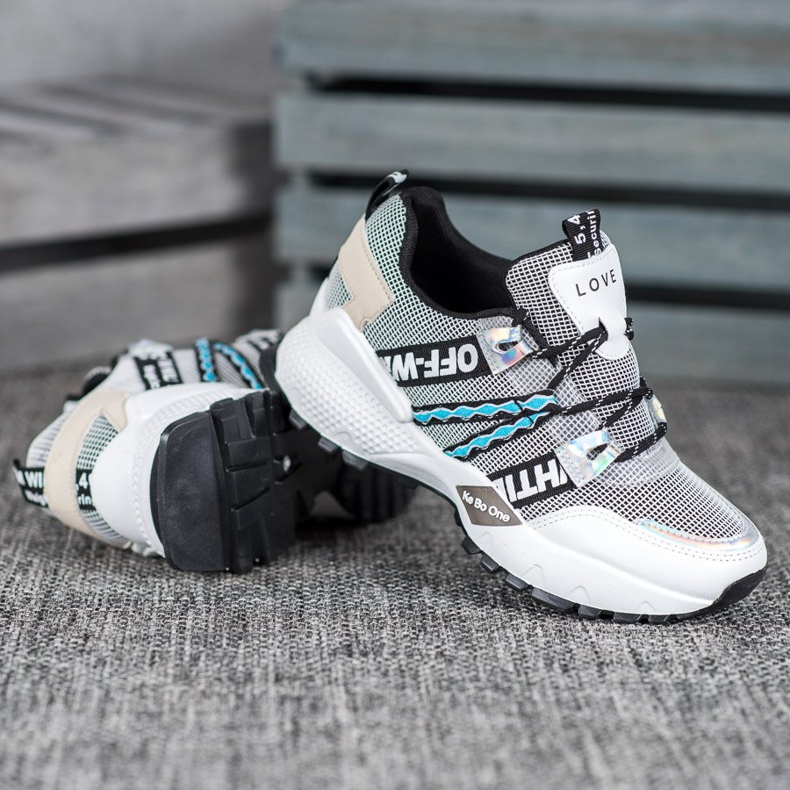 Bona Love Mesh Sneakers vit svart 2