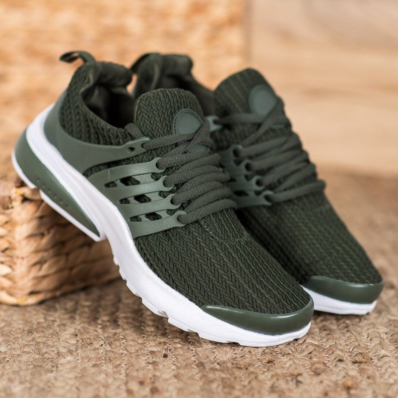 SHELOVET Textil sportskor kaki 1