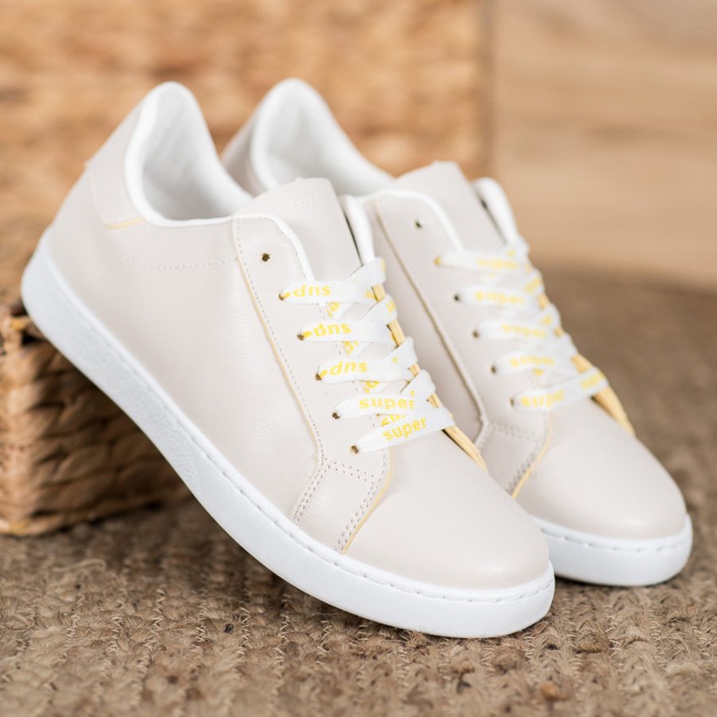 SHELOVET Super sportskor brun gul 1