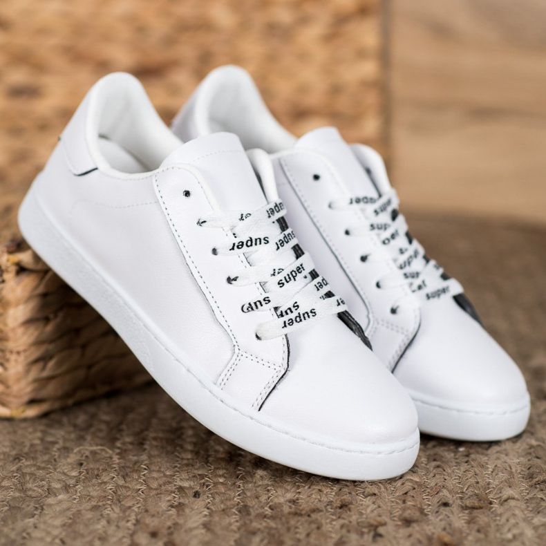 SHELOVET Super sportskor vit svart 1