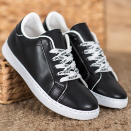 SHELOVET Super sportskor vit svart 2