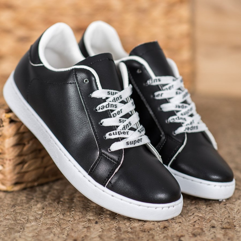 SHELOVET Super sportskor vit svart 2