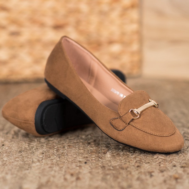 SHELOVET Mocka ballerinor brun 1