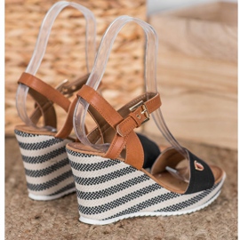 Goodin Trendiga kilsandaler brun svart mångfärgad 2