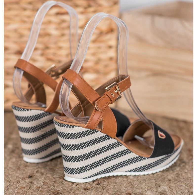 Goodin Trendiga kilsandaler brun svart mångfärgad 2