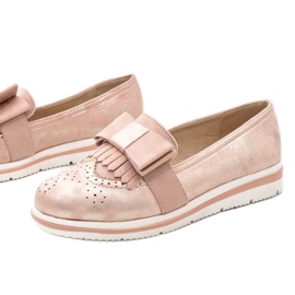 Rosa matta skor på kilen YT-8 1