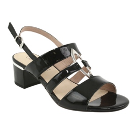 Caprice sandaler damskor med dekoration 28208 svart 1