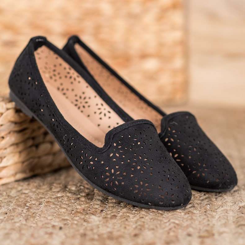 Clowse Black Openwork Lords svart 1