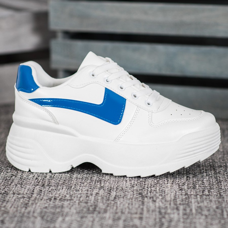 Kylie Sneakers på plattformen vit 1