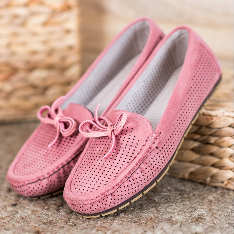 Kylie Bekväma loafers med rosett rosa 1