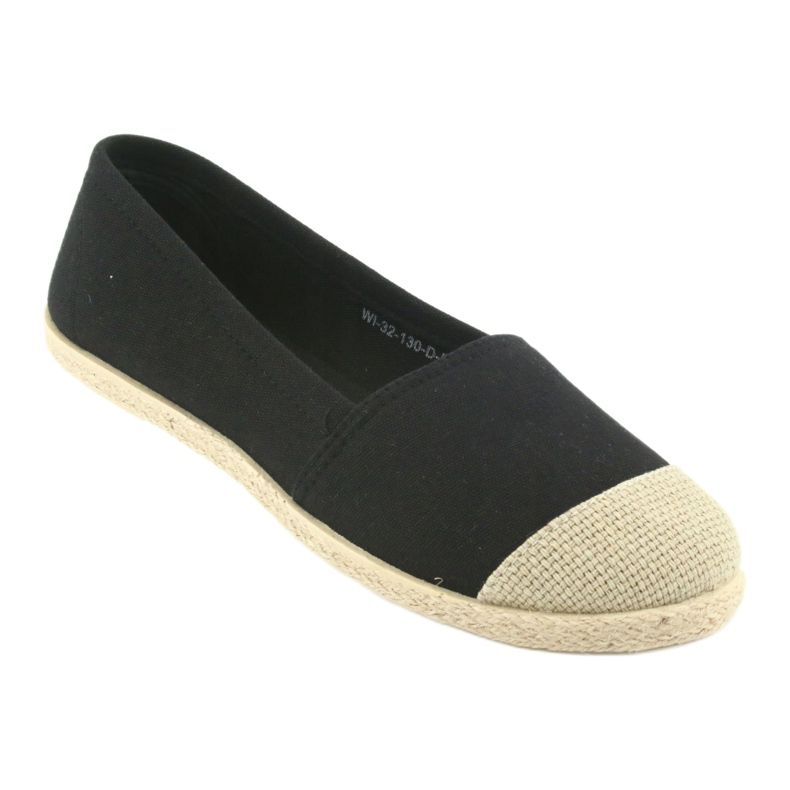 Wishot 32-130 ballerinas espadrilles svart 1