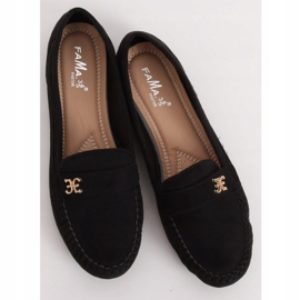 Svart Kvinnors svarta loafers B2020 Svart 1