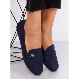 Marinblå loafers för kvinnor B2020 DK.BLUE 3