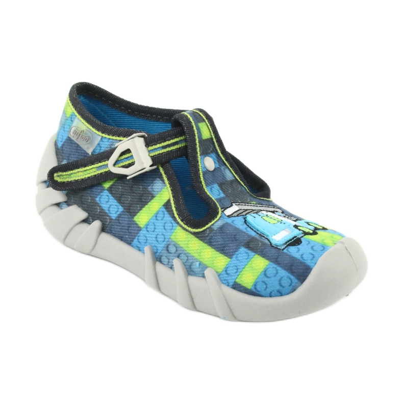 Befado barnskor 110P368 blå grå grön 1