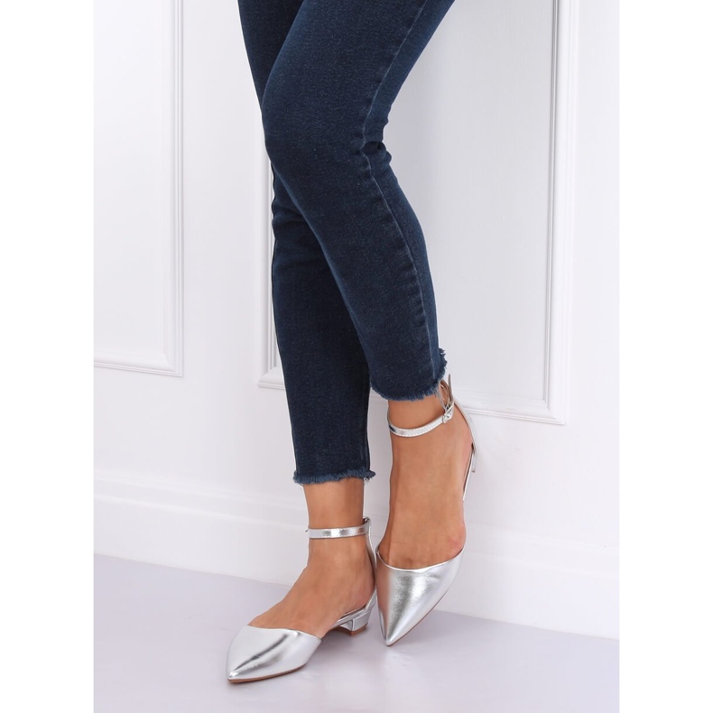 Silverskurna ballerinor MM-795 Silver grå 1