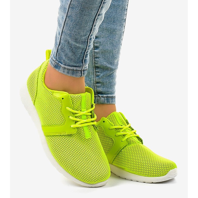 Gröna sportskor för kvinnor Z105 2