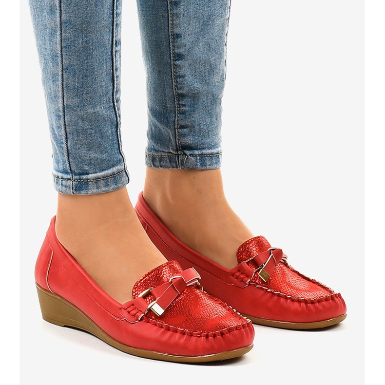 Röda matta kilskor BO-303 1