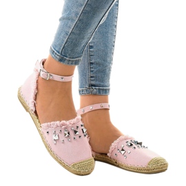 Rosa espadriller med 2399 dubbar 1
