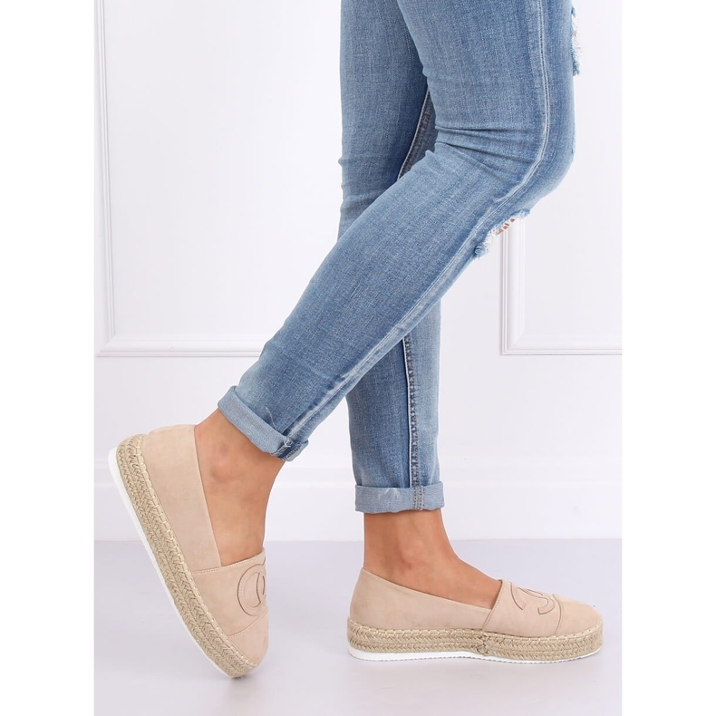 Beige espadriller för kvinnor T341P Beige 2