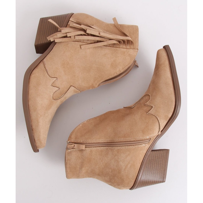Beige cowboystövlar för damer NC999 Beige 1