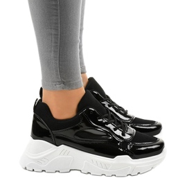 Svarta trendiga sportskor MS381E 1