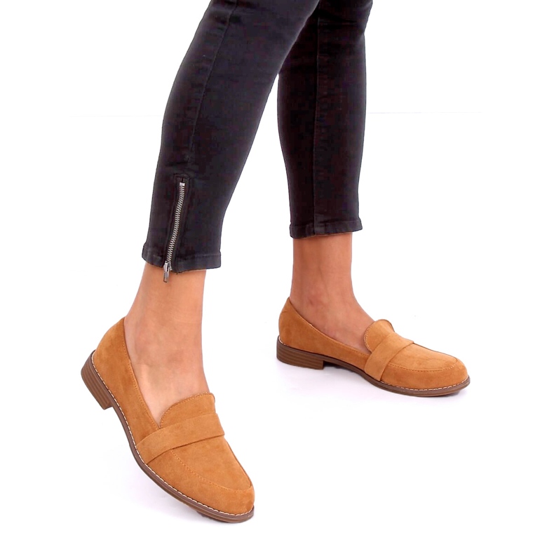 Dam loafers camel T366P Camel brun 1