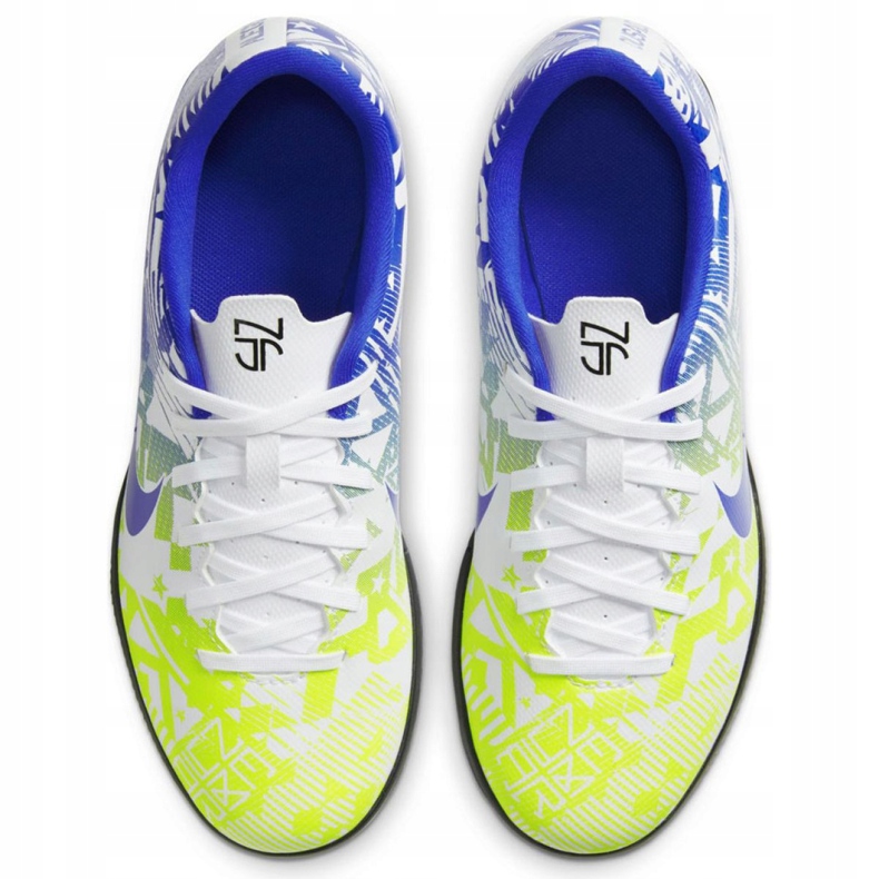 Nike Mercurial Vapor 13 Club Njr Ic Jr CV9352 104 fotbollsskor vit blå mångfärgad 1