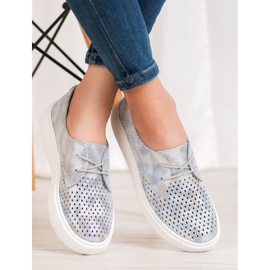 Goodin Lätta läderskor grå 2