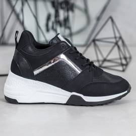 SHELOVET Wedge Sneakers svart 2