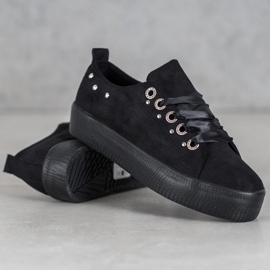 SHELOVET Mocka sneakers svart 1