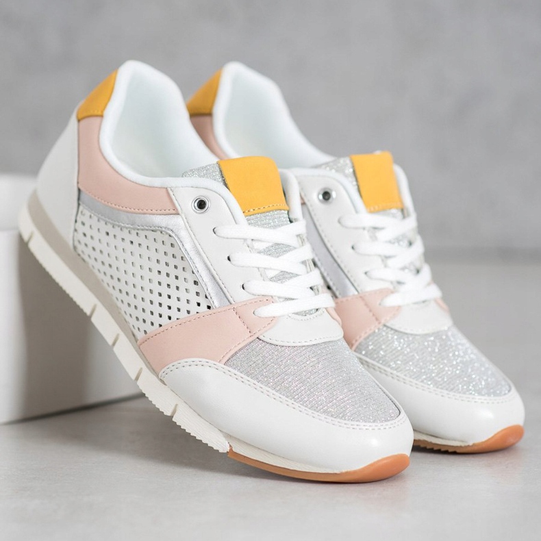 Kylie Openwork sportskor vit 1