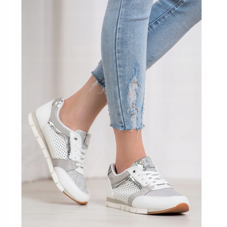 Kylie Openwork sportskor vit 2