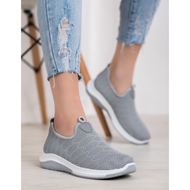 Diamantique Slip-on sportskor grå 1