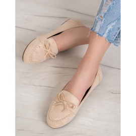 Diamantique Beige loafers 1