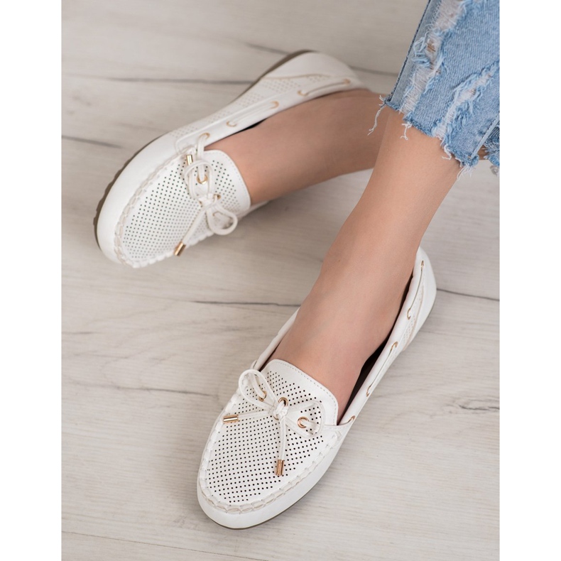 Diamantique Eco Leather Loafers vit 1