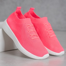 Neon sportskor rosa 1