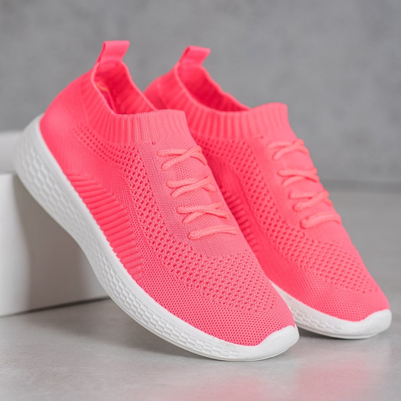 Neon sportskor rosa 1