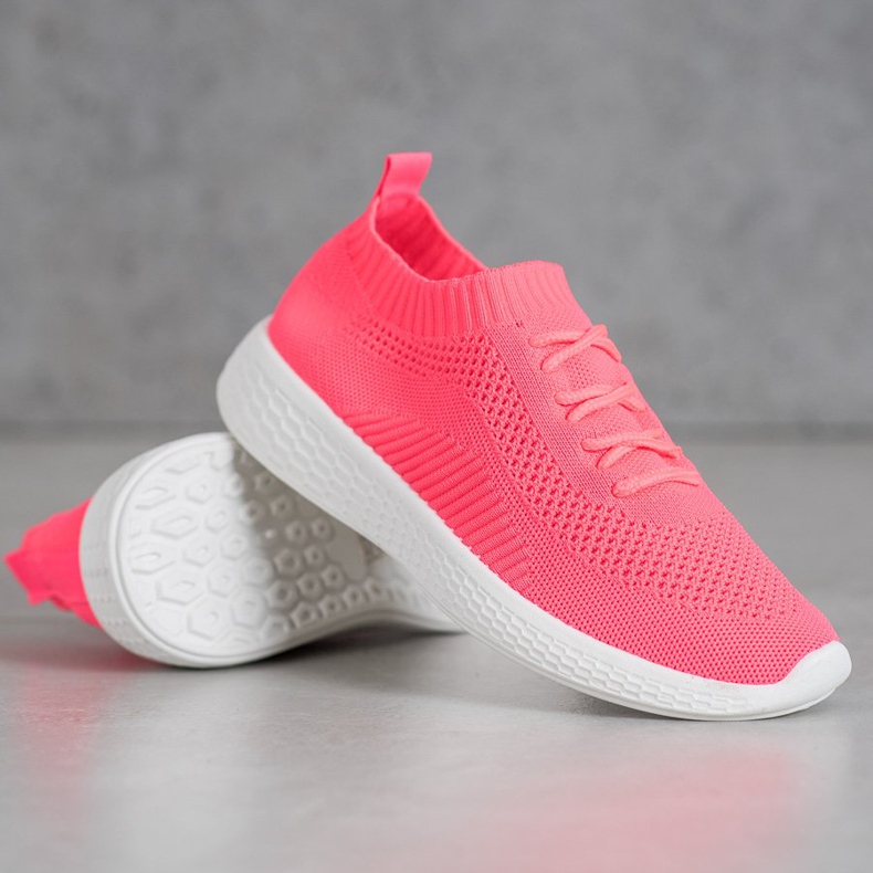 Neon sportskor rosa 2