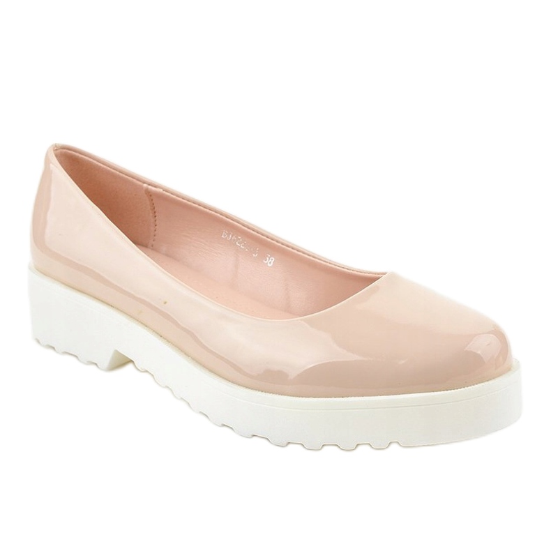 Beige, slip-on kilskor BJ6223-3 1