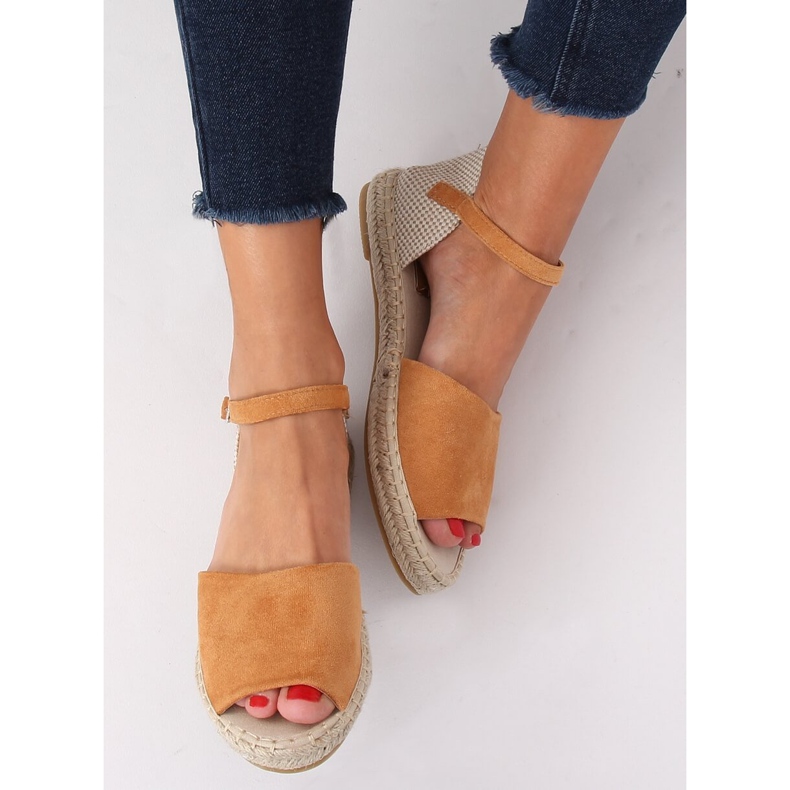 Espadrilles cut kamel BB28P Camel brun 1