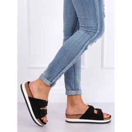 Svarta scholki tofflor SS115P Svart 1