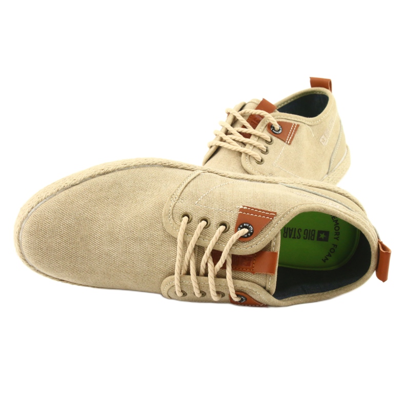 Herr espadriller Big Star FF174153 spets brun 5