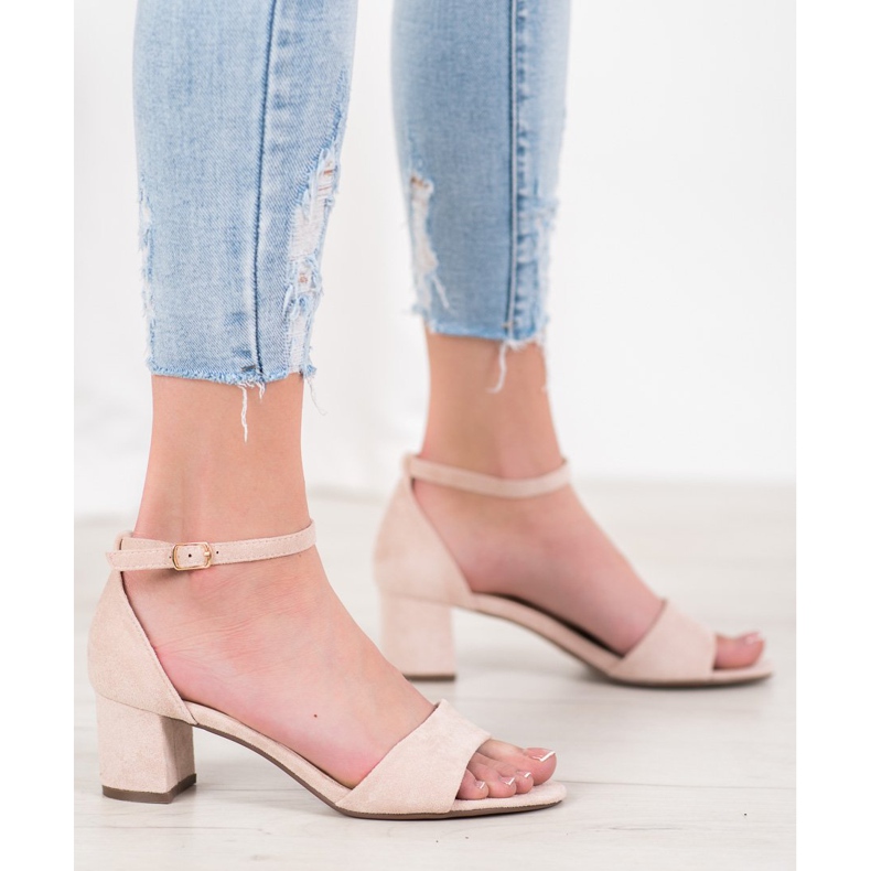 Seastar Bekväma högklackade sandaler brun 1